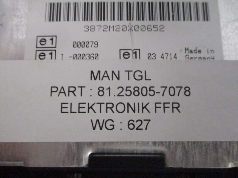 MAN 81.25805-7078 FFR module TGL - Elektromos rendszer - Teherautó: 2 kép. MAN 81.25805-7078 FFR module TGL - Elektromos rendszer - Teherautó: 2 kép.
