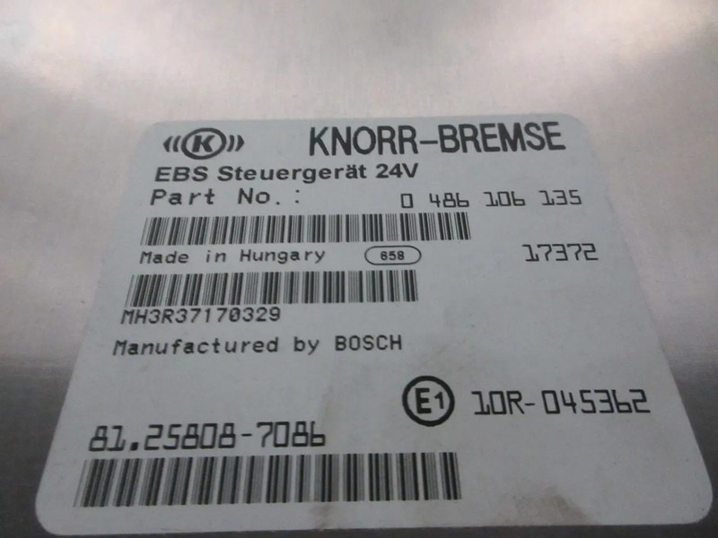 MAN 81.25808-7086 EBS STEURGERAT MAN TGX TGS TGM EURO 6 - Elektromos rendszer - Teherautó: 5 kép. MAN 81.25808-7086 EBS STEURGERAT MAN TGX TGS TGM EURO 6 - Elektromos rendszer - Teherautó: 5 kép.