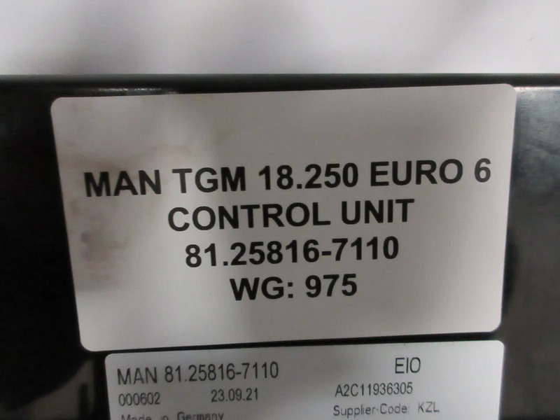 MAN 81.25816-7110 EIO MODULEN MAN TGM 18.250 EURO 6 MODEL 2024 - Elektromos rendszer - Teherautó: 5 kép. MAN 81.25816-7110 EIO MODULEN MAN TGM 18.250 EURO 6 MODEL 2024 - Elektromos rendszer - Teherautó: 5 kép.
