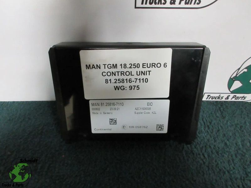 MAN 81.25816-7110 EIO MODULEN MAN TGM 18.250 EURO 6 MODEL 2024 - Elektromos rendszer - Teherautó: 1 kép. MAN 81.25816-7110 EIO MODULEN MAN TGM 18.250 EURO 6 MODEL 2024 - Elektromos rendszer - Teherautó: 1 kép.