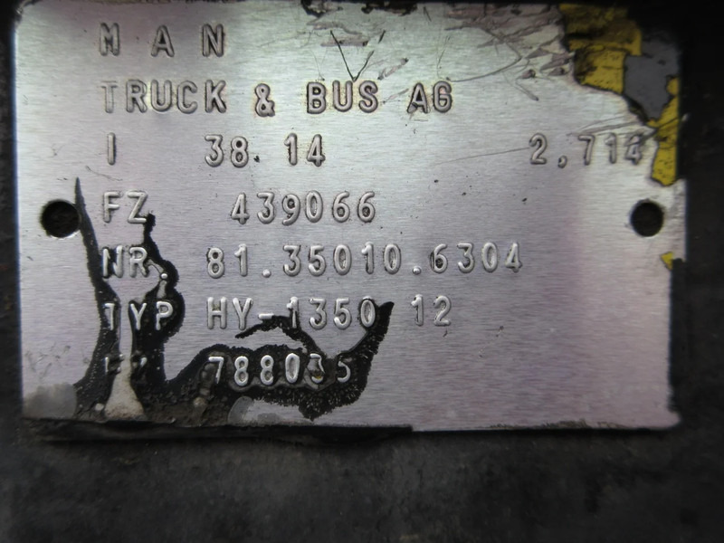 Hátsó tengely - Teherautó MAN 81.35010-6304 / HY.1350.12/38:14=2,714 MAN TGX EURO 6: 6 kép.