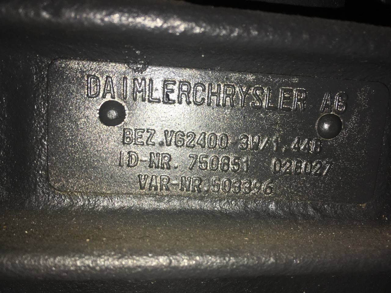 MERCEDES BENZ VG2400 3W/1,448 - Sebességváltó: 5 kép. MERCEDES BENZ VG2400 3W/1,448 - Sebességváltó: 5 kép.
