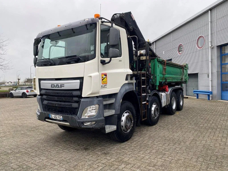 DAF CF410 / 8X4 / BIG AXLE / FULL-STEEL /2 SIDE TIPPER/ ONLY:363247 KM / AUTOMATIC / EURO-6 / 2014 - Darus autó: 1 kép. DAF CF410 / 8X4 / BIG AXLE / FULL-STEEL /2 SIDE TIPPER/ ONLY:363247 KM / AUTOMATIC / EURO-6 / 2014 - Darus autó: 1 kép.