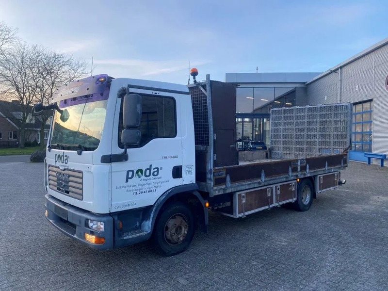 MAN TGL10-180 / HYDRAULISCH PLATFORM / ONLY: 428970 KM / MANUAL / EURO-4 / 2007 - Autószállító teherautó: 1 kép. MAN TGL10-180 / HYDRAULISCH PLATFORM / ONLY: 428970 KM / MANUAL / EURO-4 / 2007 - Autószállító teherautó: 1 kép.