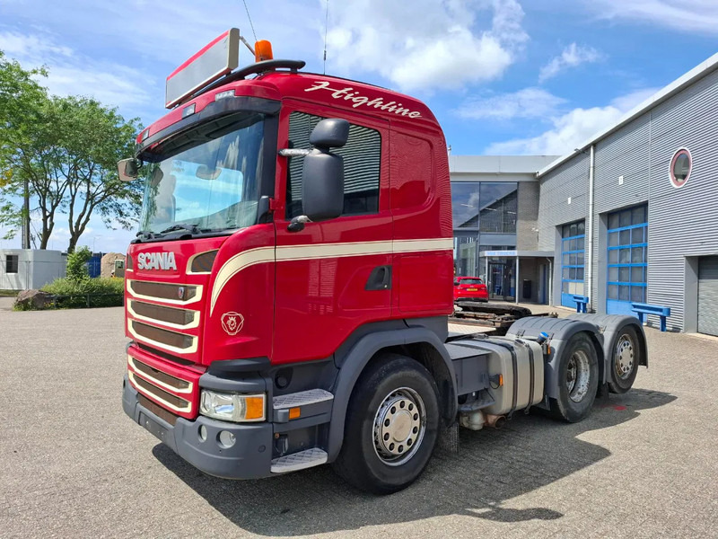 Scania G410 / 6X2 / HYDRAULICS / ONLY:398177 KM / FRIDGE / AUTOMATIC / EURO-6 / 2015 - Nyergesvontató: 1 kép. Scania G410 / 6X2 / HYDRAULICS / ONLY:398177 KM / FRIDGE / AUTOMATIC / EURO-6 / 2015 - Nyergesvontató: 1 kép.