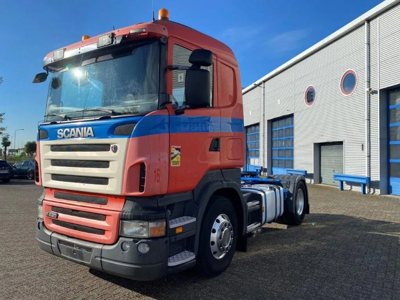 Scania R420 / HYDRAULICS / ALCOA / AIRCO / GOOD CONDITION / MANUAL / EURO-4 / 2007 - Nyergesvontató: 1 kép. Scania R420 / HYDRAULICS / ALCOA / AIRCO / GOOD CONDITION / MANUAL / EURO-4 / 2007 - Nyergesvontató: 1 kép.
