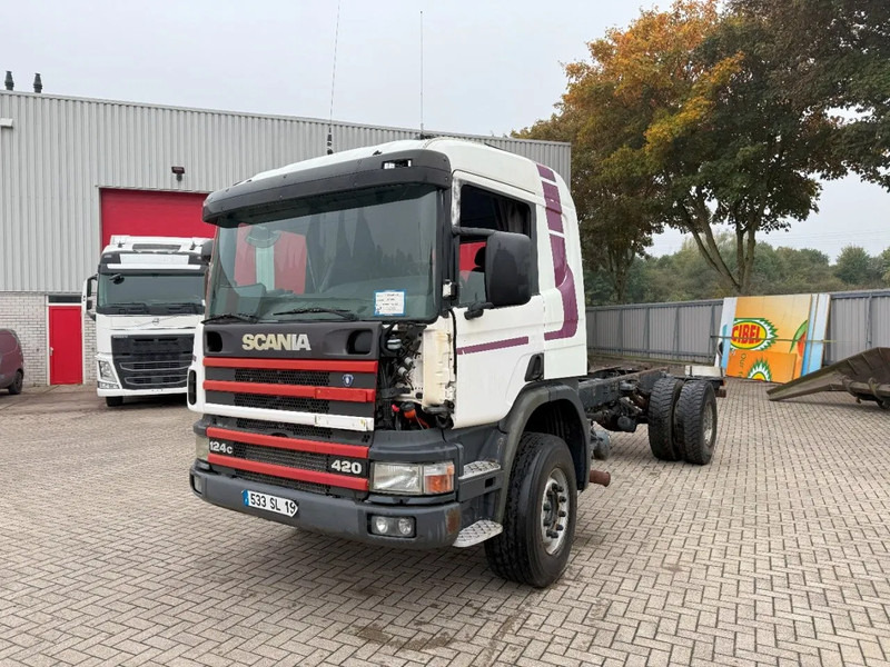 Scania 124-420 / ENGINE RUNNING / RETARDER / BIG AXLE / FULL-STEEL / ONLY: 540918 KM / OLD TACHO / AIRCO / MANUAL / EURO-3 / 2002 - Alvaz teherautó: 1 kép. Scania 124-420 / ENGINE RUNNING / RETARDER / BIG AXLE / FULL-STEEL / ONLY: 540918 KM / OLD TACHO / AIRCO / MANUAL / EURO-3 / 2002 - Alvaz teherautó: 1 kép.