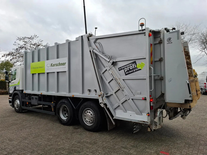 Scania P360 / RETARDER / ONLY:234640 KM / LENKACHSE / AIRCO / WORKING GARBAGE TRUCK / AUTOMATIC / EURO-5 / 2013 - Szemetesautó: 3 kép. Scania P360 / RETARDER / ONLY:234640 KM / LENKACHSE / AIRCO / WORKING GARBAGE TRUCK / AUTOMATIC / EURO-5 / 2013 - Szemetesautó: 3 kép.