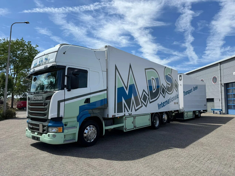 Scania R450 / RETARDER / ISOLATED GERMAN FLOWER COMBI / THROUGH-LOADING SYSTEM / SMART TACHO / 2XPLATFORM / LIFT+LENKACHSE / LWDS / EUR - Hűtős teherautó: 1 kép. Scania R450 / RETARDER / ISOLATED GERMAN FLOWER COMBI / THROUGH-LOADING SYSTEM / SMART TACHO / 2XPLATFORM / LIFT+LENKACHSE / LWDS / EUR - Hűtős teherautó: 1 kép.