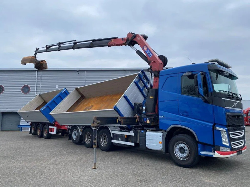 Volvo FH4-500 / HMF 3220K-RC / REMOTE / ROTATOR / 3SIDE TIPPER / DYNAMIC STEERING / ONLY:302623 KM / AUTOMATIC / EURO-6 / 2017 - Darus autó: 4 kép. Volvo FH4-500 / HMF 3220K-RC / REMOTE / ROTATOR / 3SIDE TIPPER / DYNAMIC STEERING / ONLY:302623 KM / AUTOMATIC / EURO-6 / 2017 - Darus autó: 4 kép.