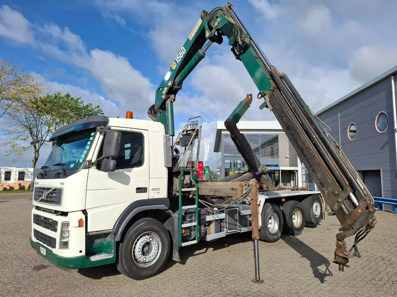 Volvo FM13-400 / 8X4 / AJK HOOK 25TON / CRANE HMF 1560 K3 / ROTATOR / LIFT+LENKACHSE / AIRCO / MANUAL / EURO-4 / 2007 - Darus autó: 1 kép. Volvo FM13-400 / 8X4 / AJK HOOK 25TON / CRANE HMF 1560 K3 / ROTATOR / LIFT+LENKACHSE / AIRCO / MANUAL / EURO-4 / 2007 - Darus autó: 1 kép.