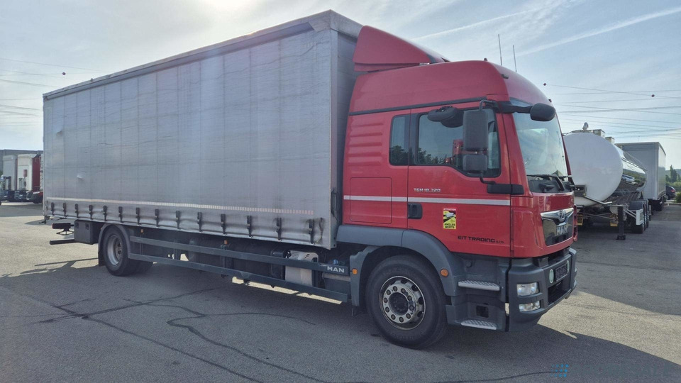 MAN TGM 18.320 EURO 6 valník s plachtou - Ponyvás teherautó: 1 kép. MAN TGM 18.320 EURO 6 valník s plachtou - Ponyvás teherautó: 1 kép.