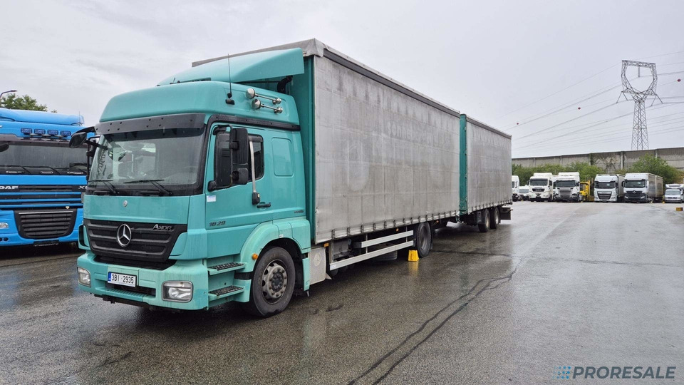 MERCEDES-BENZ AXOR 1829 L EURO 5 velkoobjemová souprava - prodejné jen s přívěsem RUFA ZTC 13-21 P0470Z - cena je za celou soupravu - Ponyvás teherautó: 2 kép. MERCEDES-BENZ AXOR 1829 L EURO 5 velkoobjemová souprava - prodejné jen s přívěsem RUFA ZTC 13-21 P0470Z - cena je za celou soupravu - Ponyvás teherautó: 2 kép.