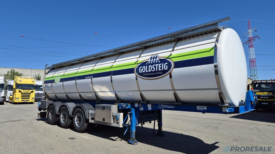 OSTATNÍ GRAPAR T3-G - Potravinářská cisterna 30 m3 - 4 komory - Tartályos félpótkocsi: 1 kép. OSTATNÍ GRAPAR T3-G - Potravinářská cisterna 30 m3 - 4 komory - Tartályos félpótkocsi: 1 kép.