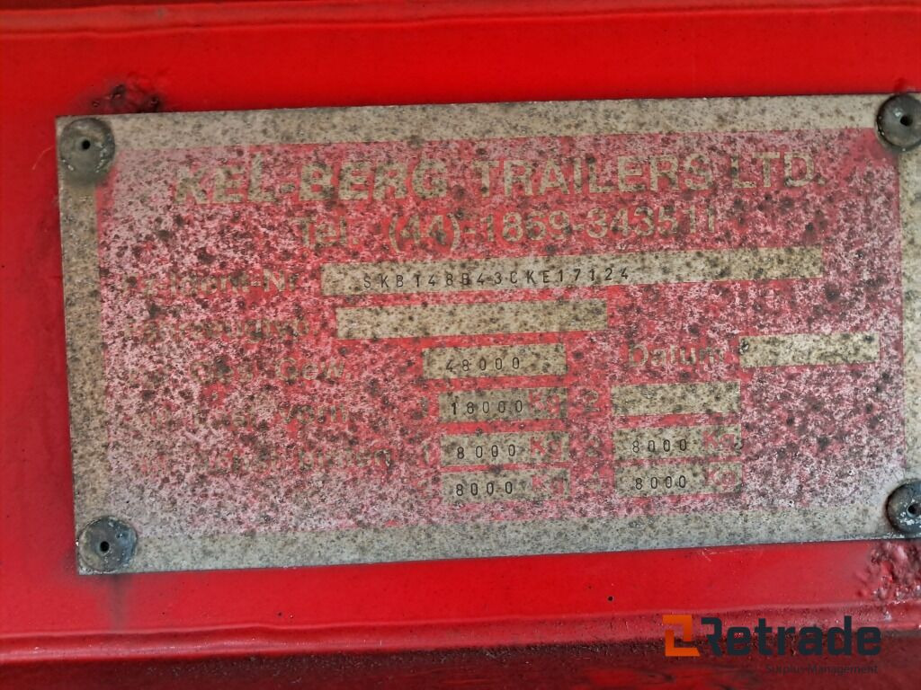 Félpótkocsi billenőplatós Kel-Berg Tipsættevogn 60m3 4 akslet: 30 kép.