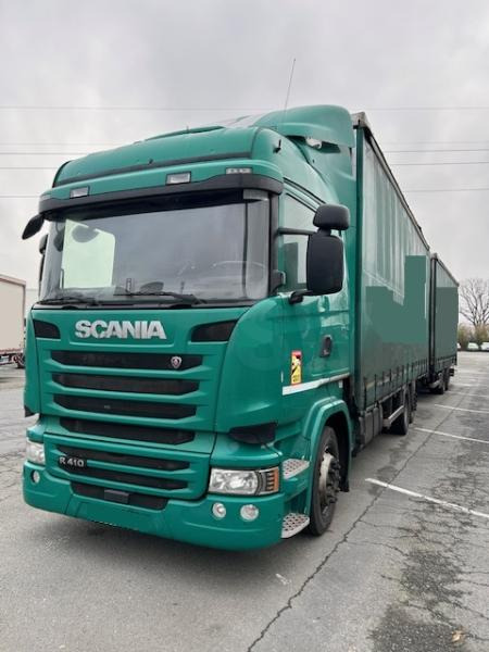 Scania R 410 - Ponyvás teherautó: 1 kép. Scania R 410 - Ponyvás teherautó: 1 kép.