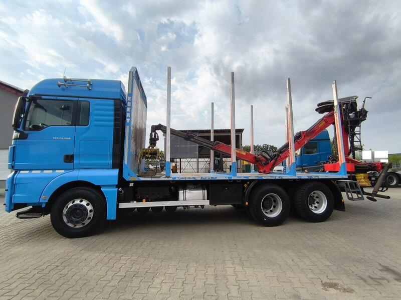 MAN TGX 26.500 Holz-LKW Euro6 6x4 Holztransporter m Palfinger (16) - Rönkszállító teherautó, Darus autó: 5 kép. MAN TGX 26.500 Holz-LKW Euro6 6x4 Holztransporter m Palfinger (16) - Rönkszállító teherautó, Darus autó: 5 kép.