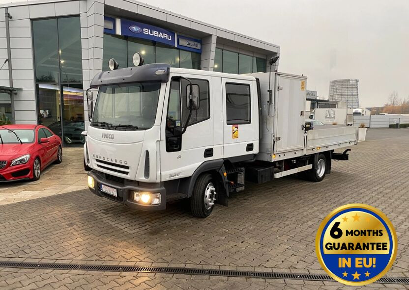 Iveco Eurocargo ML80E17 / HDS HMF / 1 Owner / Doka - Platós teherautó, Darus autó: 1 kép. Iveco Eurocargo ML80E17 / HDS HMF / 1 Owner / Doka - Platós teherautó, Darus autó: 1 kép.