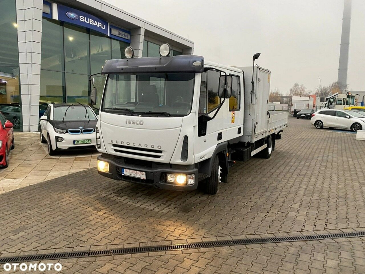 Iveco Eurocargo ML80E17 / HDS HMF / 1 Owner / Doka - Platós teherautó, Darus autó: 5 kép. Iveco Eurocargo ML80E17 / HDS HMF / 1 Owner / Doka - Platós teherautó, Darus autó: 5 kép.