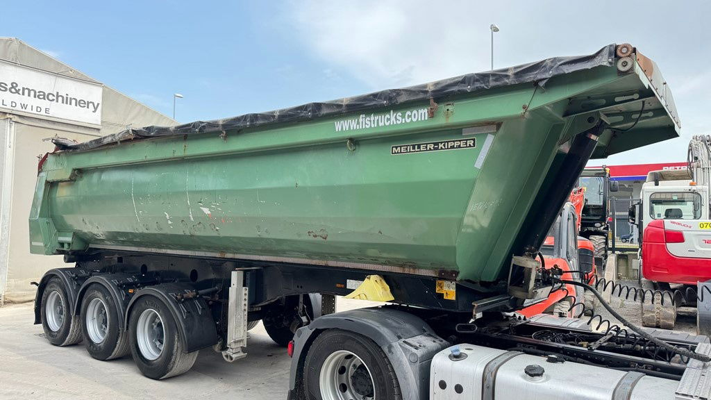 Meiller Mhps 12/27 3-Axle Tipper Trailer - hydr. back - Félpótkocsi billenőplatós: 2 kép. Meiller Mhps 12/27 3-Axle Tipper Trailer - hydr. back - Félpótkocsi billenőplatós: 2 kép.