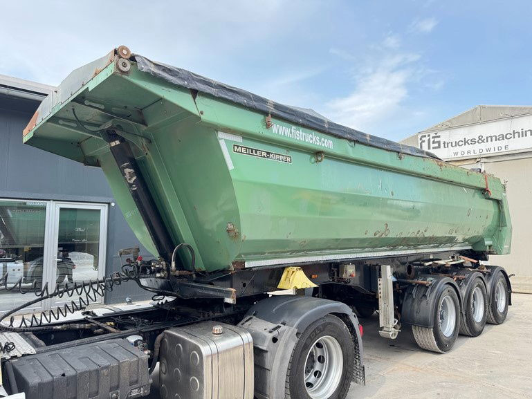 Meiller Mhps 12/27 3-Axle Tipper Trailer - hydr. back - Félpótkocsi billenőplatós: 1 kép. Meiller Mhps 12/27 3-Axle Tipper Trailer - hydr. back - Félpótkocsi billenőplatós: 1 kép.