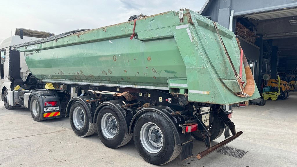Meiller Mhps 12/27 3-Axle Tipper Trailer - hydr. back - Félpótkocsi billenőplatós: 4 kép. Meiller Mhps 12/27 3-Axle Tipper Trailer - hydr. back - Félpótkocsi billenőplatós: 4 kép.