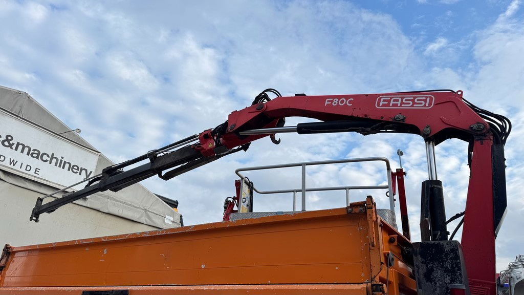 Billenőplatós teherautó Mercedes-Benz Actros 1832 AK tipper 4x4 - crane Fassi 9.2M - remote control: 9 kép.