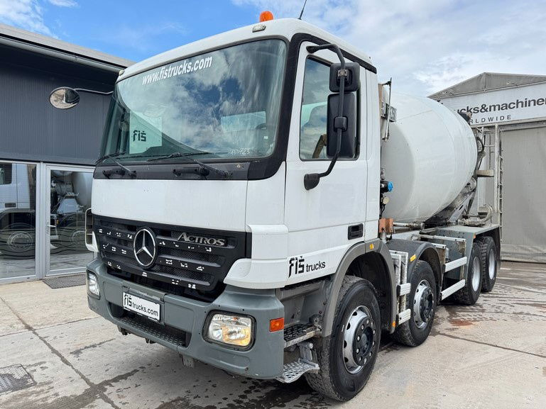 Mercedes-Benz Actros 3241 8x4 mixer 9m3 - Betonmixer: 1 kép. Mercedes-Benz Actros 3241 8x4 mixer 9m3 - Betonmixer: 1 kép.