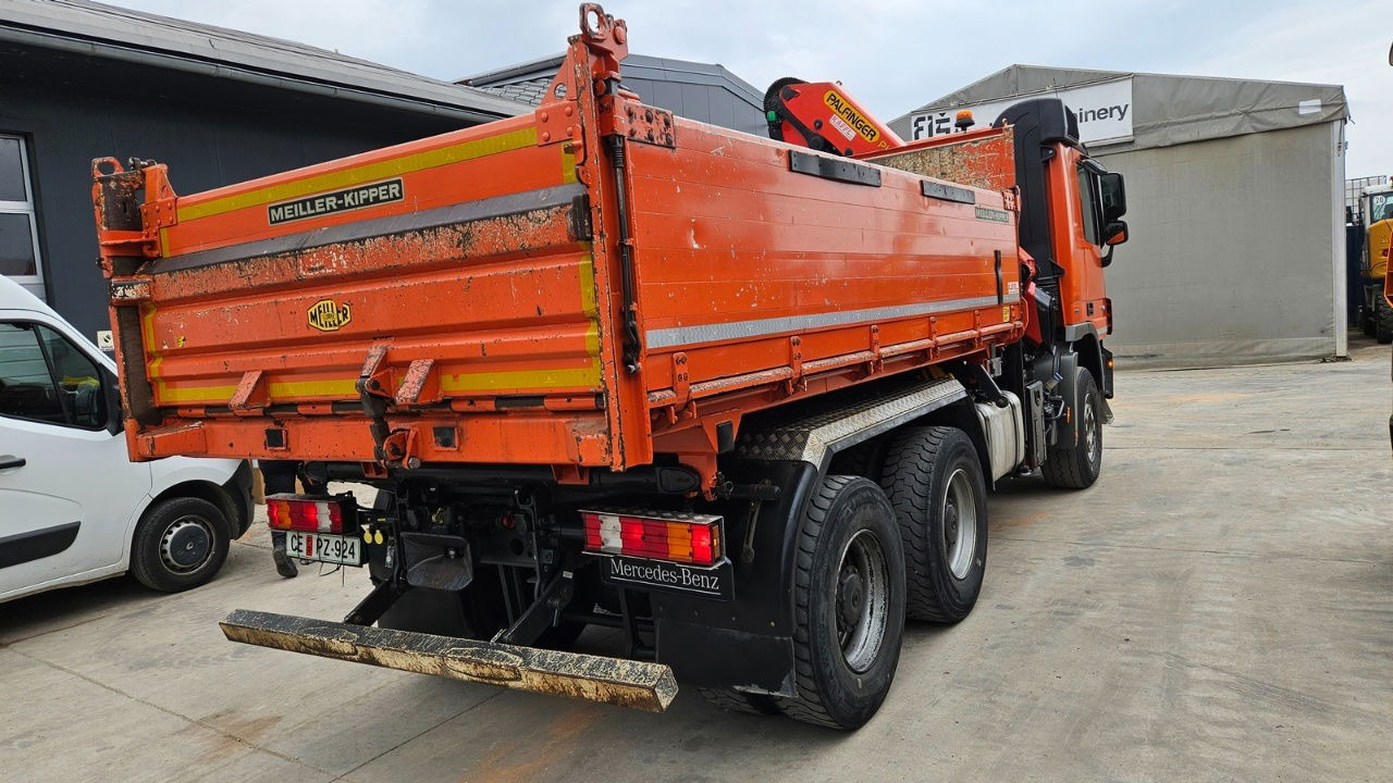 Mercedes-Benz Actros 3346 K palfinger PK 18002 - bordmatic - meiller tipper - EPS 3 pedals - Billenőplatós teherautó: 5 kép. Mercedes-Benz Actros 3346 K palfinger PK 18002 - bordmatic - meiller tipper - EPS 3 pedals - Billenőplatós teherautó: 5 kép.