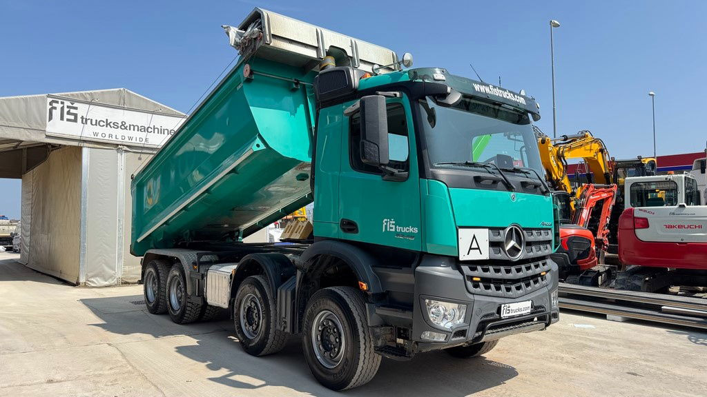 Billenőplatós teherautó Mercedes-Benz Arocs 3248 8X4 mulda tipper - electric taurpaulin: 7 kép.