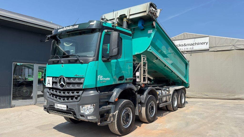 Billenőplatós teherautó Mercedes-Benz Arocs 3248 8X4 mulda tipper - electric taurpaulin: 6 kép.