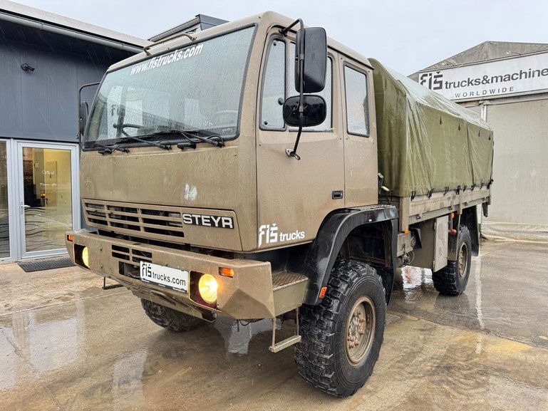 Steyr 12M18 4X4 stake body - ex. truck - Ponyvás teherautó: 1 kép. Steyr 12M18 4X4 stake body - ex. truck - Ponyvás teherautó: 1 kép.