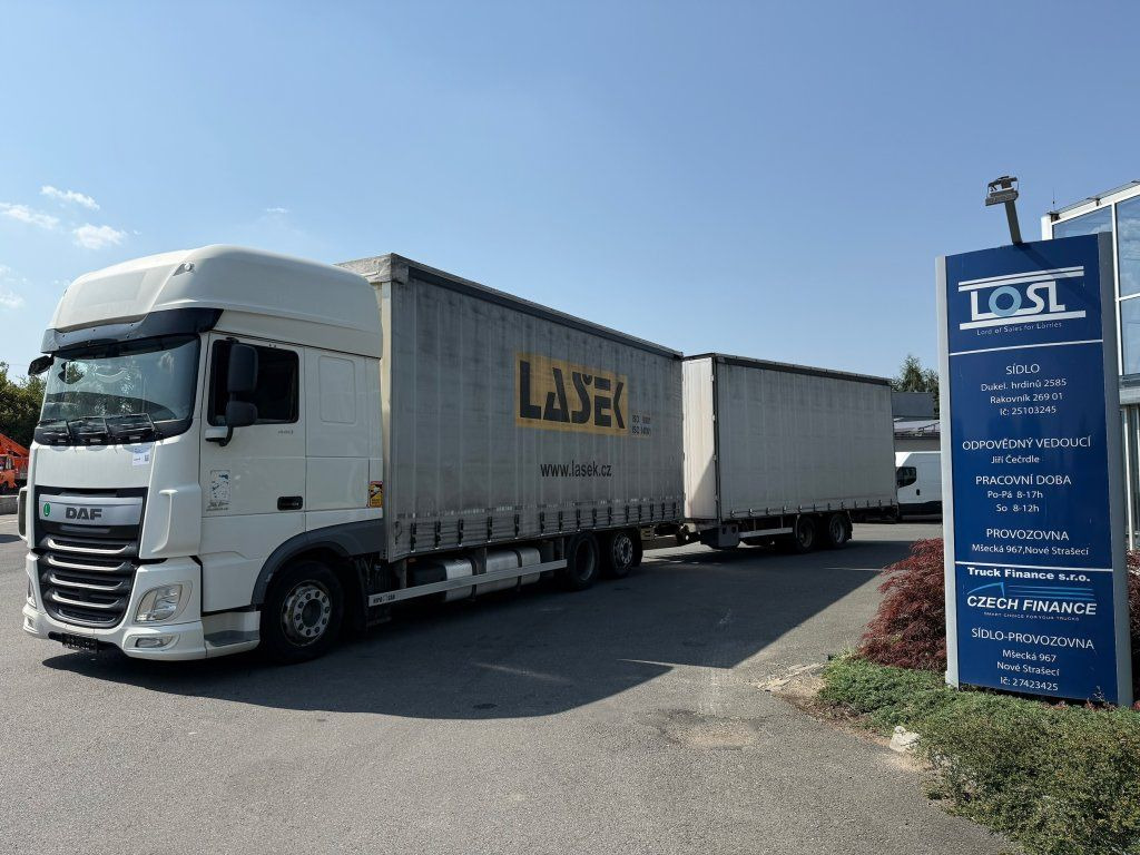 DAF XF440 EURO 6 6x2 + Agrikom - Ponyvás teherautó: 1 kép. DAF XF440 EURO 6 6x2 + Agrikom - Ponyvás teherautó: 1 kép.