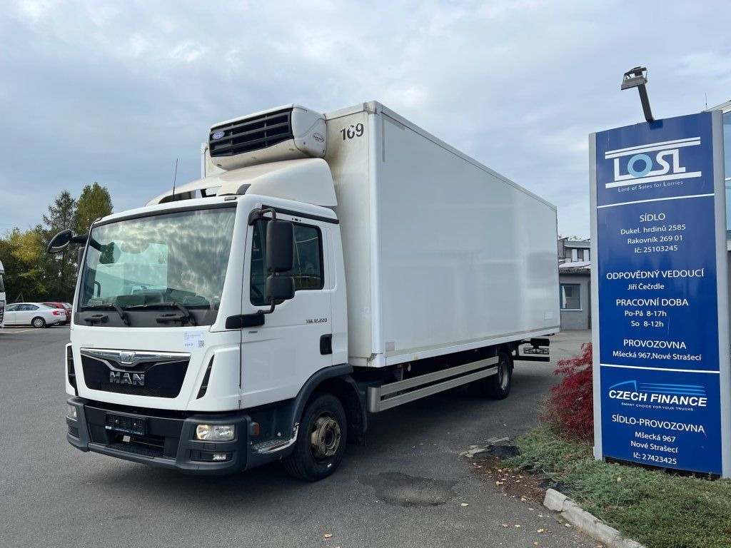 MAN TGL12.220 EURO 6 Carrier Xarios 600 - Hűtős teherautó: 1 kép. MAN TGL12.220 EURO 6 Carrier Xarios 600 - Hűtős teherautó: 1 kép.