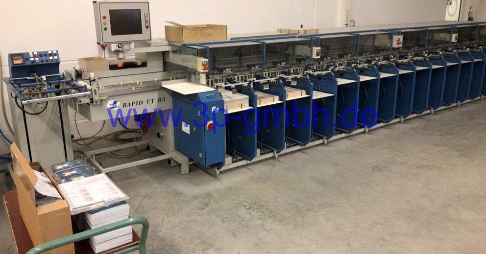 16 stations Calendar Gathering Machine MKW Rapid UT 16/B3/GS - Nyomdagép: 1 kép. 16 stations Calendar Gathering Machine MKW Rapid UT 16/B3/GS - Nyomdagép: 1 kép.