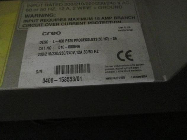 Creo Lotem 400 Thermal Platesetter - Nyomdagép: 4 kép. Creo Lotem 400 Thermal Platesetter - Nyomdagép: 4 kép.