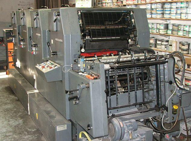 Heidelberg GTOVP-52 four-color offset press - Ofszet nyomdagép: 1 kép. Heidelberg GTOVP-52 four-color offset press - Ofszet nyomdagép: 1 kép.