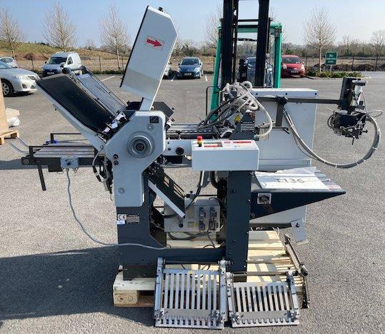 Small Sized Pharmaceutical pocket folding Machine HEIDELBERG STAHLFOLDER Ti 36-6-F-T with STA-30 and additional Kbi-36 crossfold - Hajtógatógép: 1 kép. Small Sized Pharmaceutical pocket folding Machine HEIDELBERG STAHLFOLDER Ti 36-6-F-T with STA-30 and additional Kbi-36 crossfold - Hajtógatógép: 1 kép.