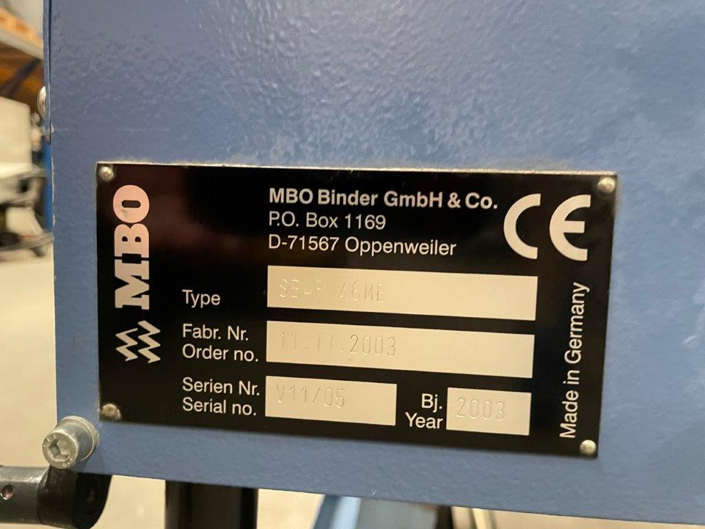 Hajtógatógép Vertical sheet press delivery MBO SBAP 46 ME: 9 kép.