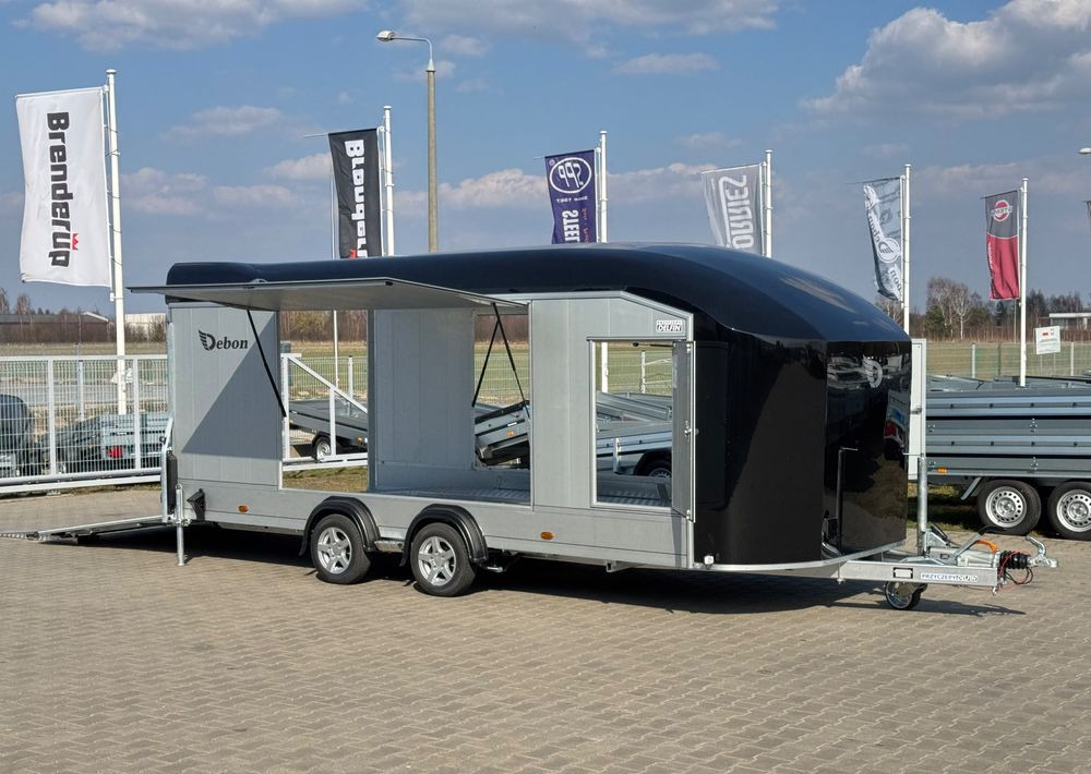 DEBON Debon C2000 - zamknięta przyczepa do przewozu aut, 550 x 215 cm, 3500kg, felgi ALU, wciągarka elektryczna - Pótkocsi autószállító: 2 kép. DEBON Debon C2000 - zamknięta przyczepa do przewozu aut, 550 x 215 cm, 3500kg, felgi ALU, wciągarka elektryczna - Pótkocsi autószállító: 2 kép.