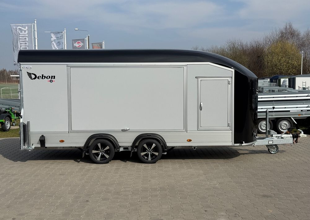 Debon C1000 - kryta laweta | 490 x 202 cm / 3500kg / felgi ALU / wciągarka elektryczna - Pótkocsi dobozos: 3 kép. Debon C1000 - kryta laweta | 490 x 202 cm / 3500kg / felgi ALU / wciągarka elektryczna - Pótkocsi dobozos: 3 kép.