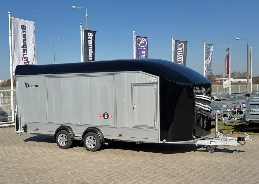 Debon C2000 - zamknięta przyczepa do przewozu aut, 550 x 215 cm, 3500kg, felgi ALU, wciągarka elektryczna - Pótkocsi dobozos: 1 kép. Debon C2000 - zamknięta przyczepa do przewozu aut, 550 x 215 cm, 3500kg, felgi ALU, wciągarka elektryczna - Pótkocsi dobozos: 1 kép.