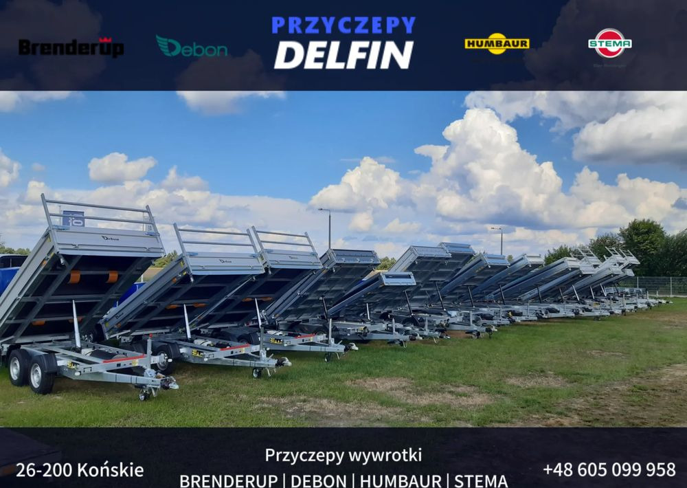 Debon PW 3.6 Electr. 360x180 cm 3.5T - Pótkocsi billenőplatós: 3 kép. Debon PW 3.6 Electr. 360x180 cm 3.5T - Pótkocsi billenőplatós: 3 kép.