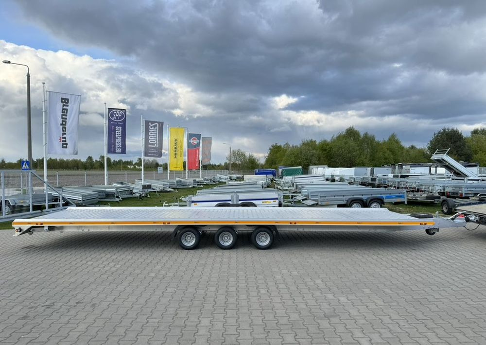 GROMEX Gromex laweta aluminiowa | 850x210cm | DMC 3500kg | platforma na 2 auta | 3 osie AL-KO | OŚWIETLENIE LED - Pótkocsi autószállító: 2 kép. GROMEX Gromex laweta aluminiowa | 850x210cm | DMC 3500kg | platforma na 2 auta | 3 osie AL-KO | OŚWIETLENIE LED - Pótkocsi autószállító: 2 kép.