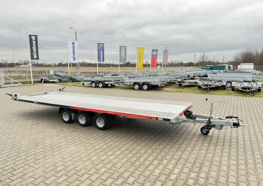Lorries Lorries PLI35-6021 - laweta trzyosiowa uchylna lampy LED pompa hydrauliczna wypełnienie podłogi ALU - Pótkocsi autószállító: 1 kép. Lorries Lorries PLI35-6021 - laweta trzyosiowa uchylna lampy LED pompa hydrauliczna wypełnienie podłogi ALU - Pótkocsi autószállító: 1 kép.