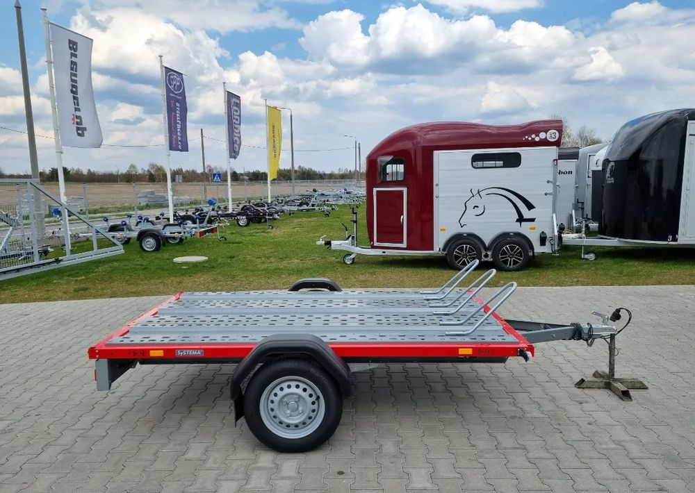 STEMA Stema Przyczepa 257x159 cm 3 motocykle motor motocykl - Motorszállító utánfutó: 2 kép. STEMA Stema Przyczepa 257x159 cm 3 motocykle motor motocykl - Motorszállító utánfutó: 2 kép.
