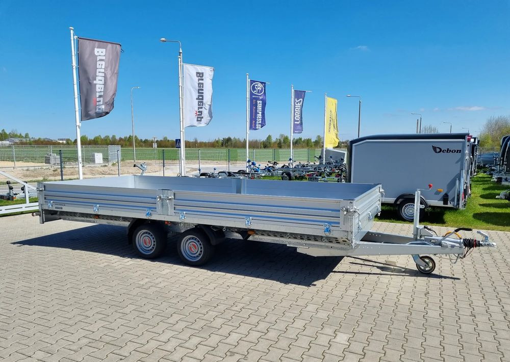 STEMA Stema Przyczepa 510x213 cm ALU 3,5T hamowana - Platós pótkocsi: 1 kép. STEMA Stema Przyczepa 510x213 cm ALU 3,5T hamowana - Platós pótkocsi: 1 kép.