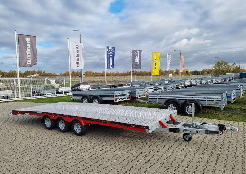 TA-NO TA-NO Scorpio 55 PREMIUM laweta 3 osiowa 5.5m 3500kg DMC najazdy niski załadunek - Pótkocsi autószállító: 1 kép. TA-NO TA-NO Scorpio 55 PREMIUM laweta 3 osiowa 5.5m 3500kg DMC najazdy niski załadunek - Pótkocsi autószállító: 1 kép.