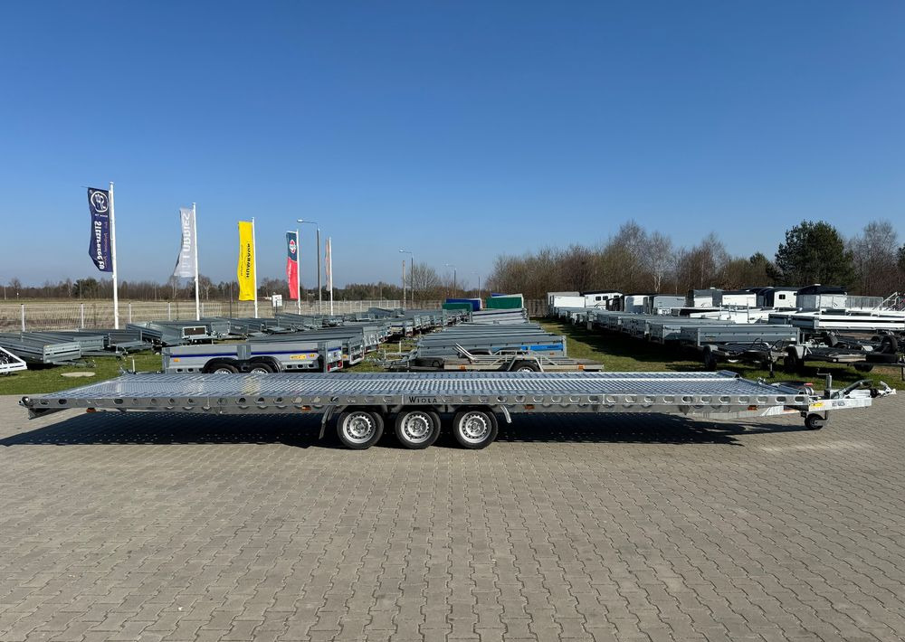 Wiola L35G85 | 844x204 cm | 3500kg | wypełnienie blachą - Pótkocsi autószállító: 3 kép. Wiola L35G85 | 844x204 cm | 3500kg | wypełnienie blachą - Pótkocsi autószállító: 3 kép.