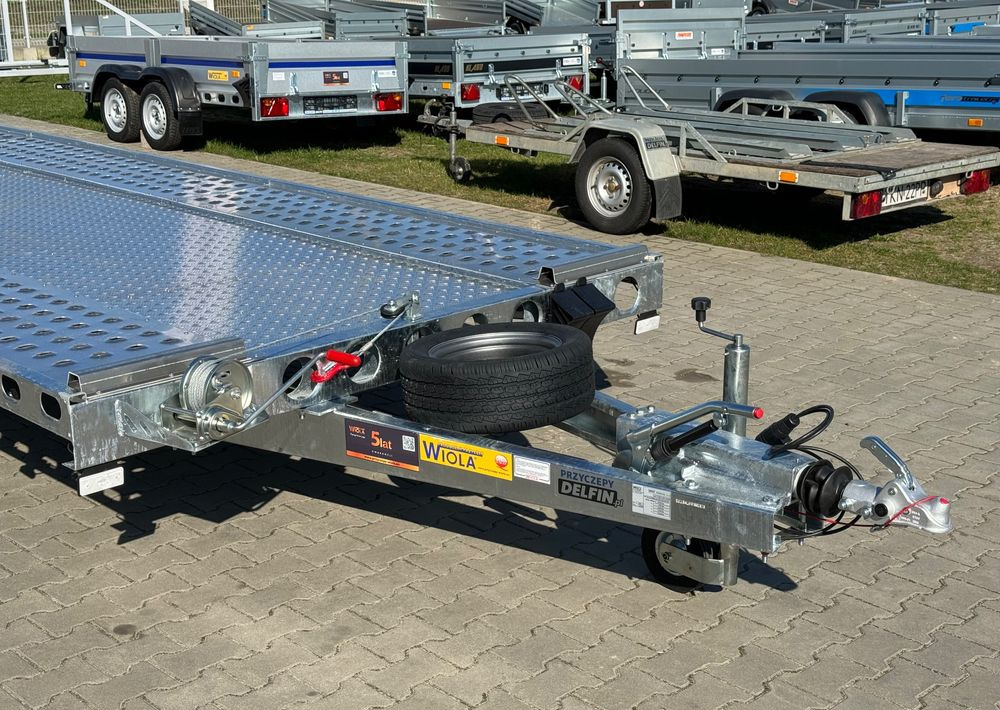 Wiola L35G85 | 844x204 cm | 3500kg | wypełnienie blachą - Pótkocsi autószállító: 2 kép. Wiola L35G85 | 844x204 cm | 3500kg | wypełnienie blachą - Pótkocsi autószállító: 2 kép.